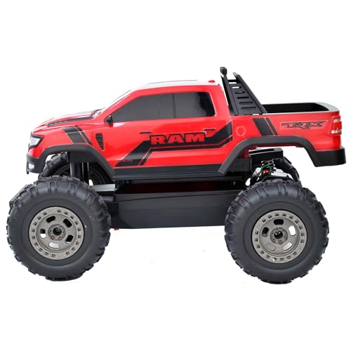 Ram TRX Pickup 1:22 Scale R/C - Red - Taiyo, 2.4GHz, Remote Control Vehicle, Authentic Design Truck, Controller, Battery Powered Hobby Car