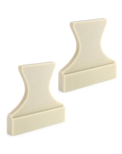 QWORK Tapping Block for Laminate and Wood Floor Installation, 2 Pack Floor Installation Tools, Woodworking Tapping Blocks, Wood Laminate Plank, Large