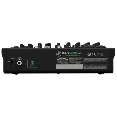 Mackie ProFX10 Go Battery-powered 10-channel Mixer with USB and Enhanced Effects