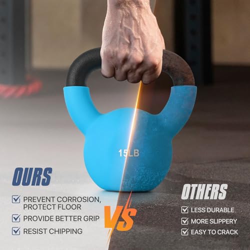 MADOG Neoprene Coated Kettlebells, Strength Training Hand Weights