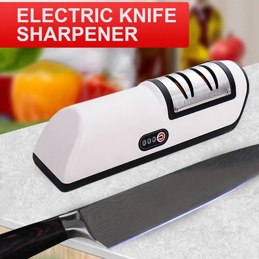 Paddsun Electric Knife Sharpener Professional Kitchen 3 Speed Sharpening System Tool