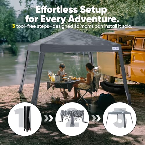 Quictent 10x10 Pop Up Canopy Tent Lightweight, Portable, and Versatile for Beach and Sporting Events with Sun Protection and Easy Setup