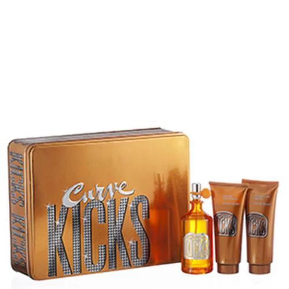 Curve Kicks by Liz Claiborne for Women 3 Piece Set Includes: 3.4 oz Eau de Toilette Spray + 3.4 oz Body Lotion + 3.4 oz Bath & Shower Gel