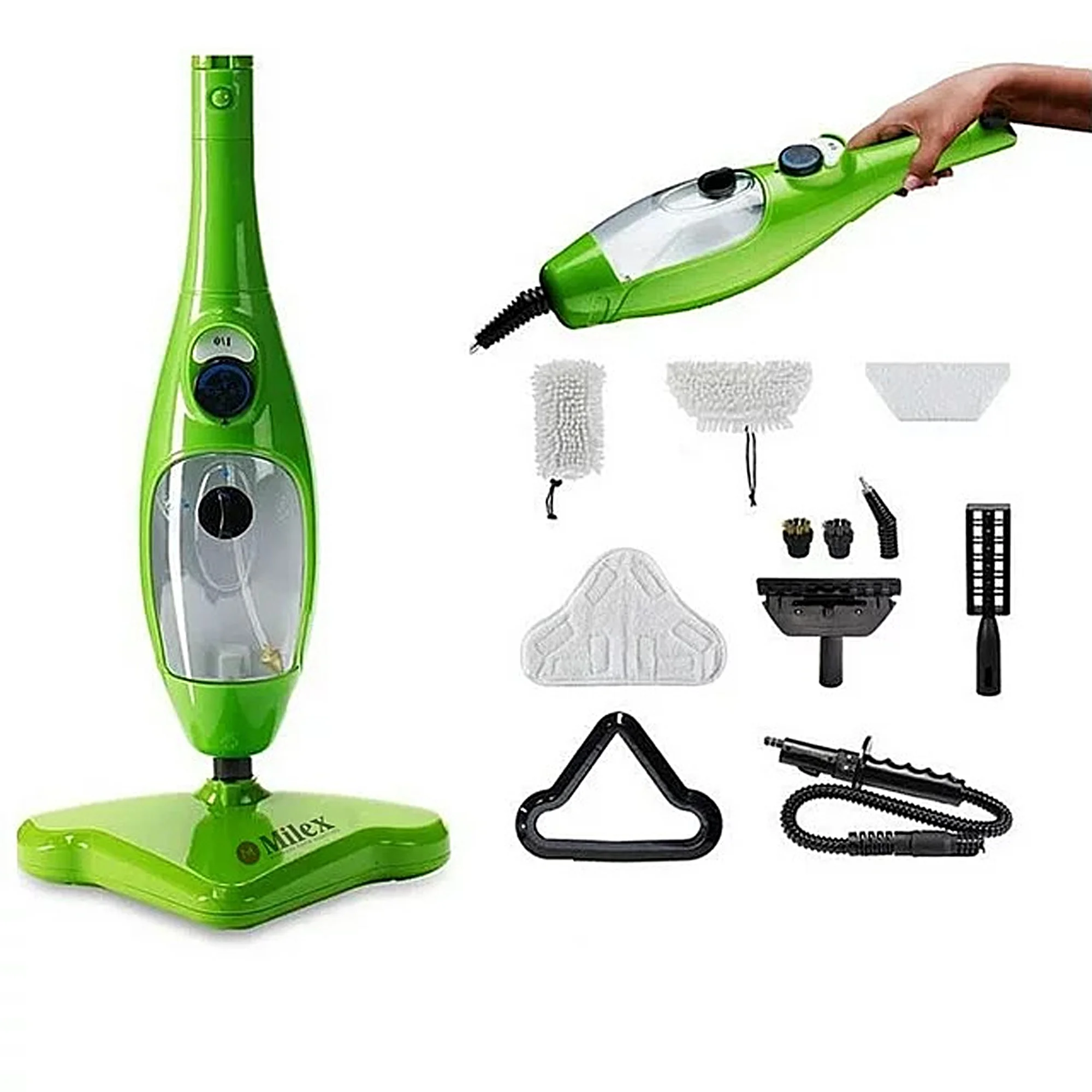 AS SEEN ON TV - MEGA DEAL - EASY TO USE Floor Steamer with Detachable Handheld Steam Cleaner for Tile, Hardwood Floors Mop 6 in 1