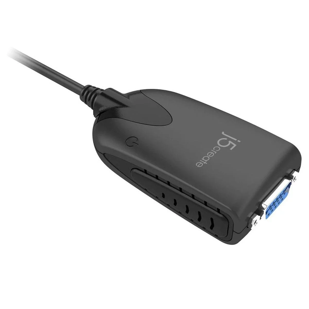 j5create - USB-A-to-VGA Adapter - Black/White