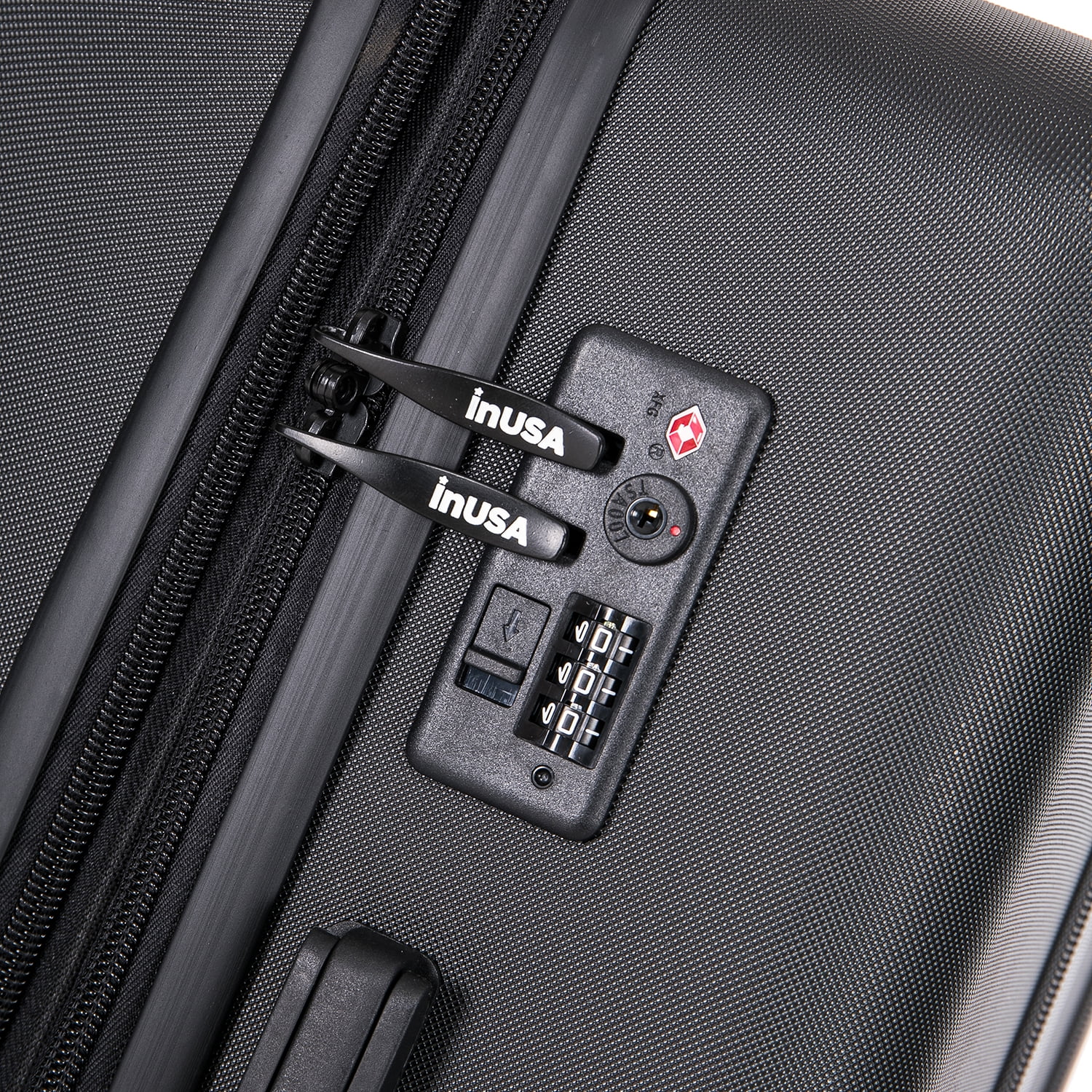 InUSA Elysian 3-Piece Hardside Luggage Sets with Spinner Wheels, Handle, Trolley, (20