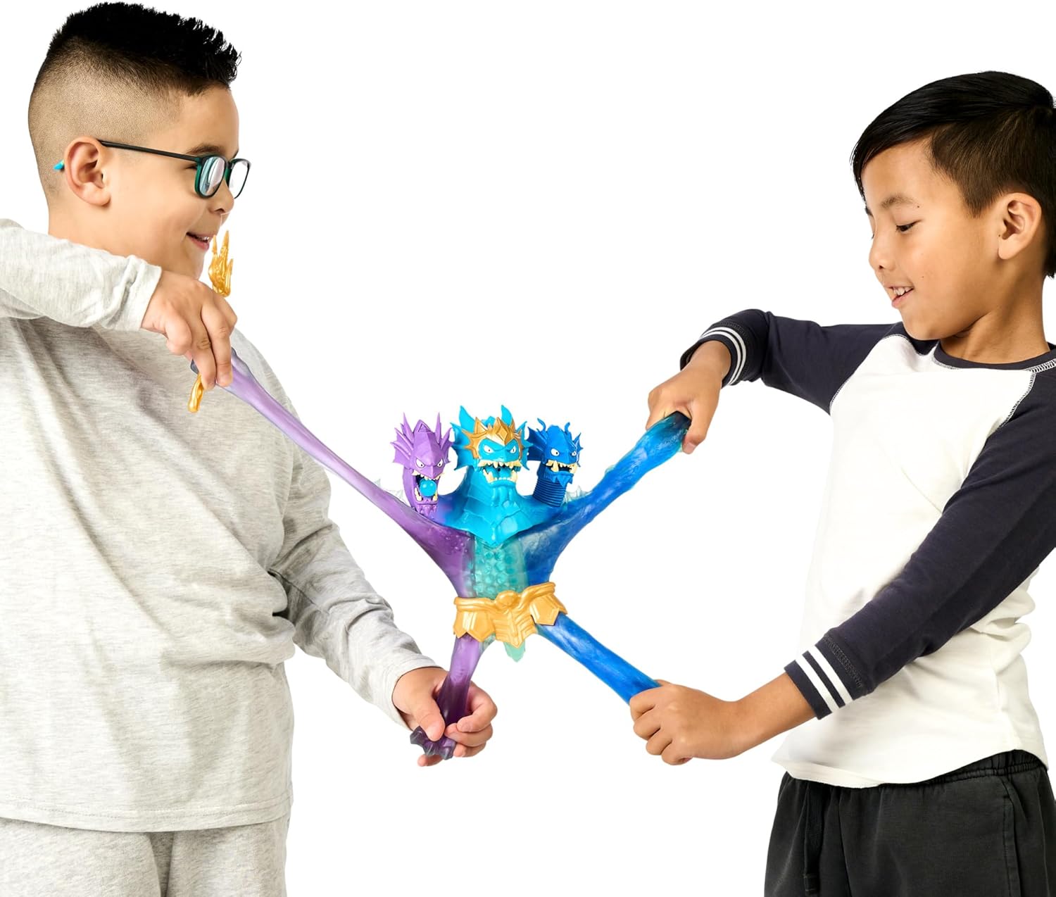 Heroes of Goo Jit Zu Deep Goo Sea King Hydra Figure with Triple Attack 3 in 1 Goo Power. Plus Light and Sound Battle Action!