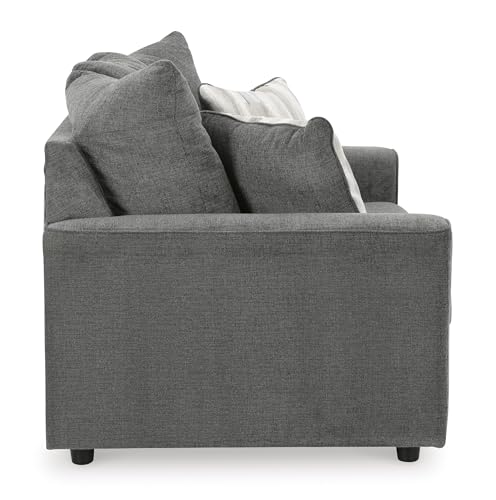 Signature Design by Ashley Stairatt Casual Loveseat with Flared Arms, Gray