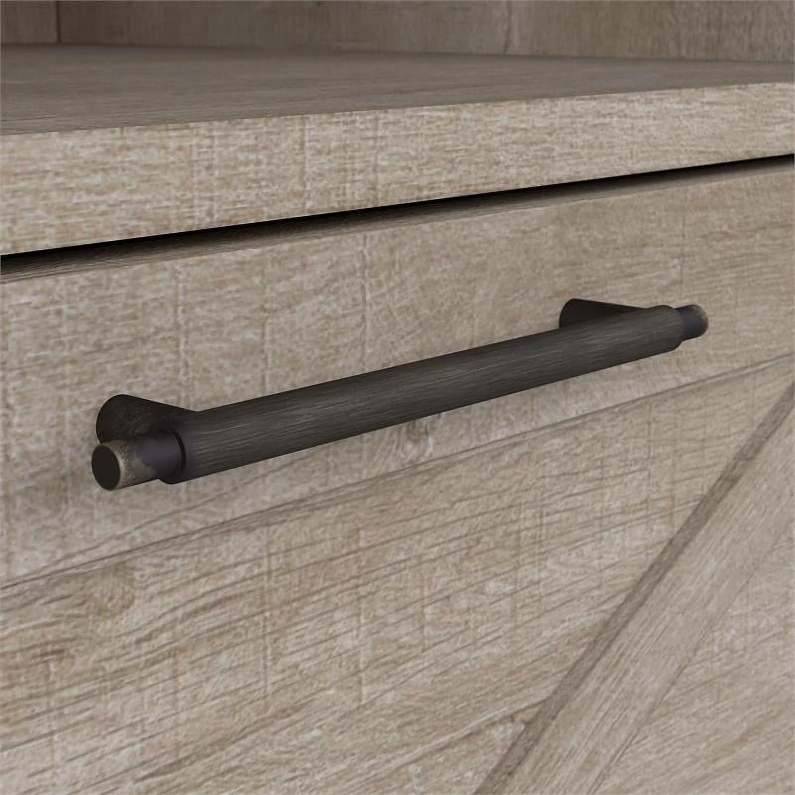 Urbanpro Lateral File Cabinet with Shelf in Washed Gray - Engineered Wood