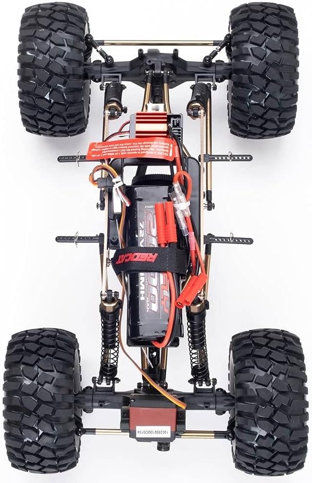 Redcat Racing Everest-10 Electric Rock Crawler with Waterproof Electronics, 2.4Ghz Radio Control (1/10 Scale), Red/Black