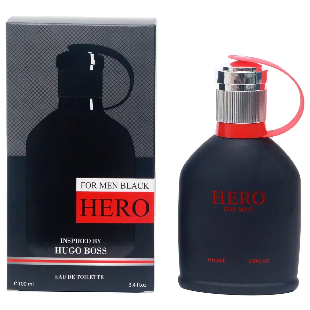 Men's Perfume HERO BLACK Inspired By Hugo Boss Just Different 3.4 fl oz
