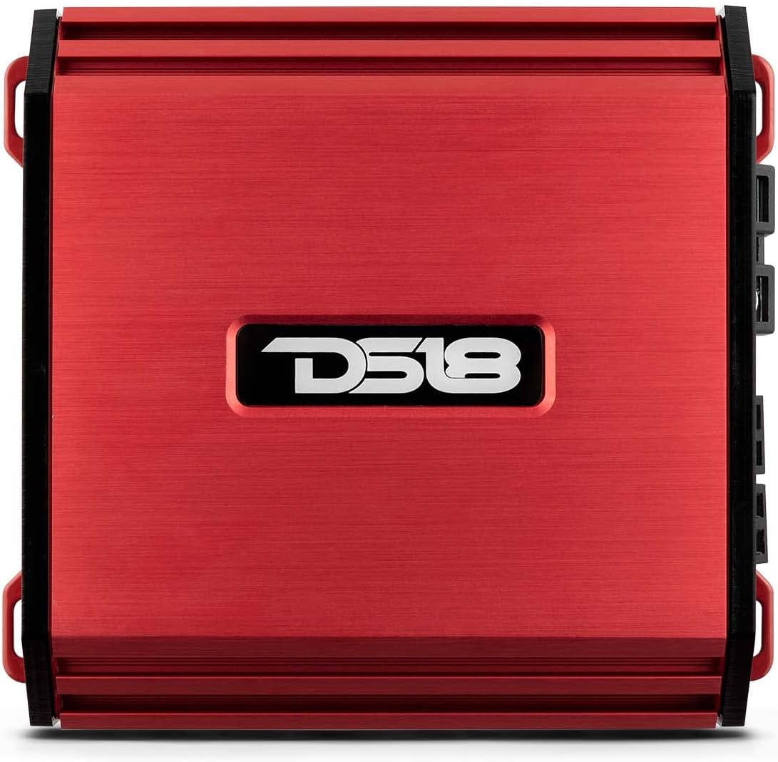 DS18 S-1500.4D/SL Car Audio Amplifier – 4 Channel, Full Range, Class D, 1500 Watts (Silver)