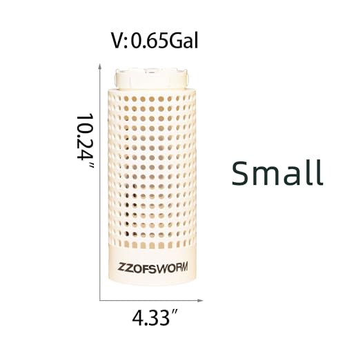 Inground Worm Farm Compost Bin Outdoor with Time Pointer for Composting System Decomposing Kitchen Waste and Raised Garden Beds (Middle)