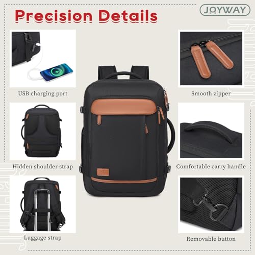 Joyway Expandable Carry on Luggage Sets Airline Approved, Lightweight Hard Shell 20 Inch Carry-on Suitcase with Spinner Wheels