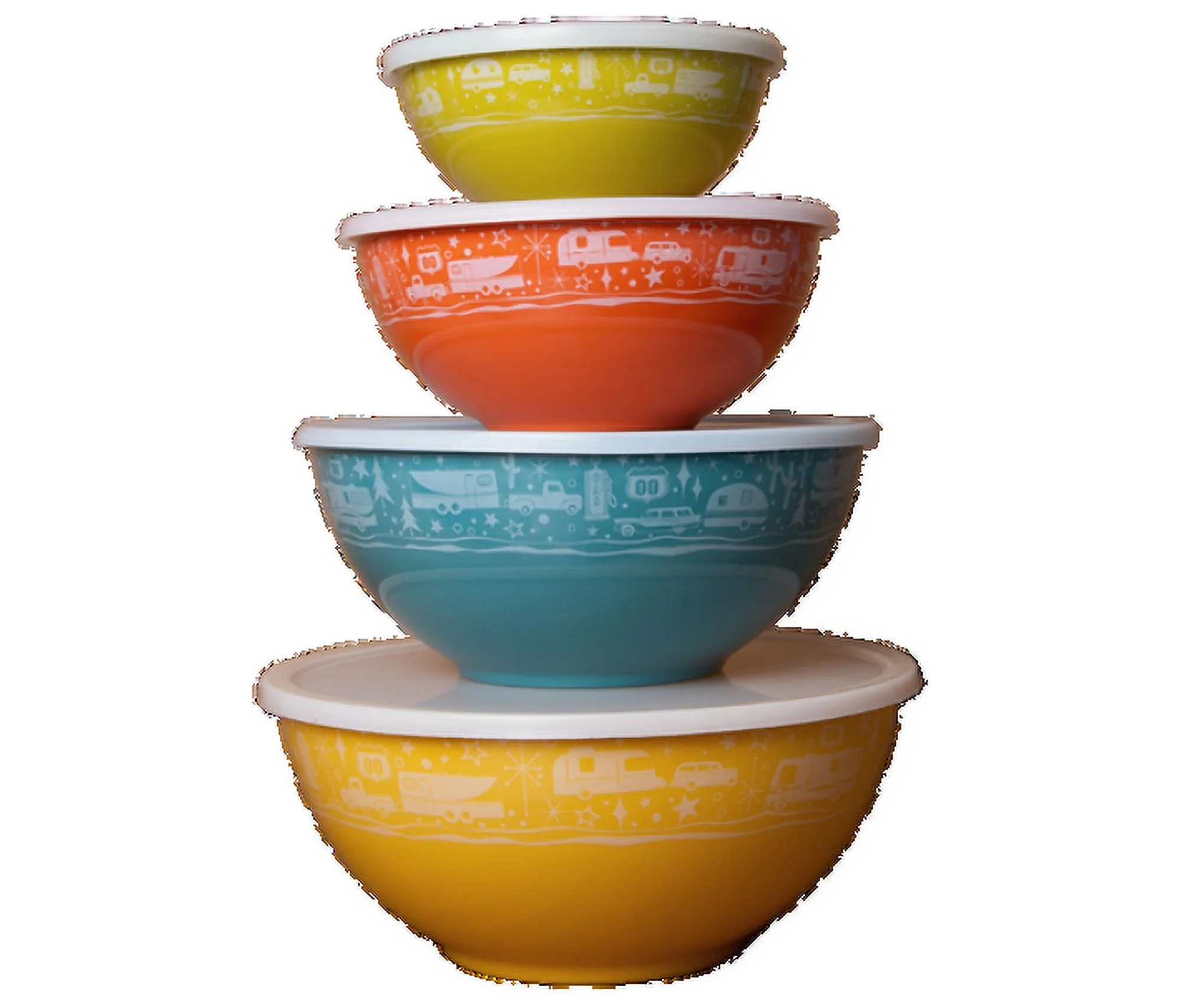 Camp Casual CC006 Set of 4 Nesting Camping Food Bowls