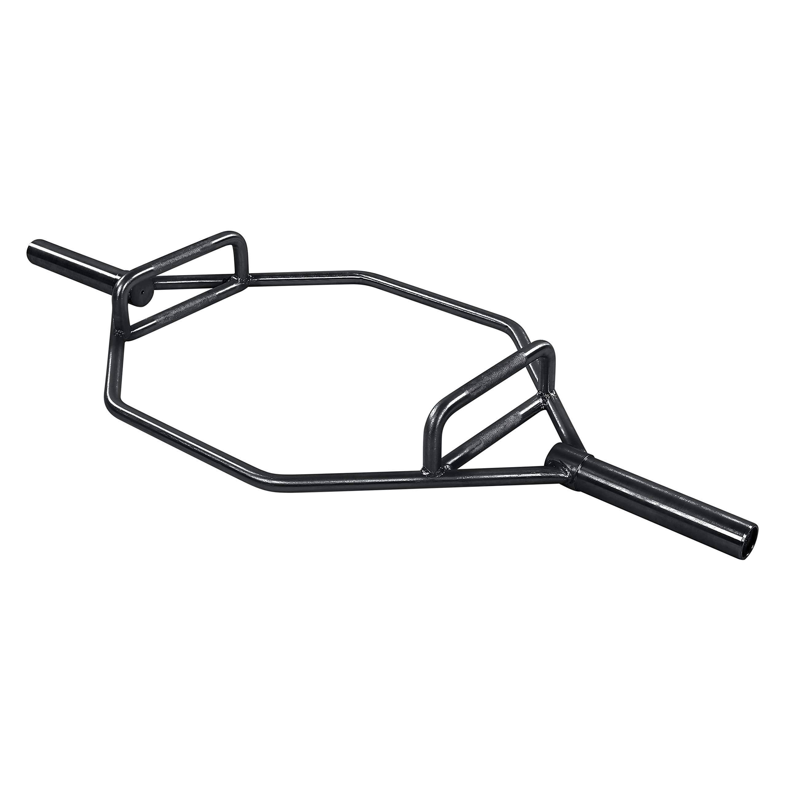 HulkFit Olympic 2-Inch Hex Weight Lifting Trap Bar, 1000-Pound Capacity, Black