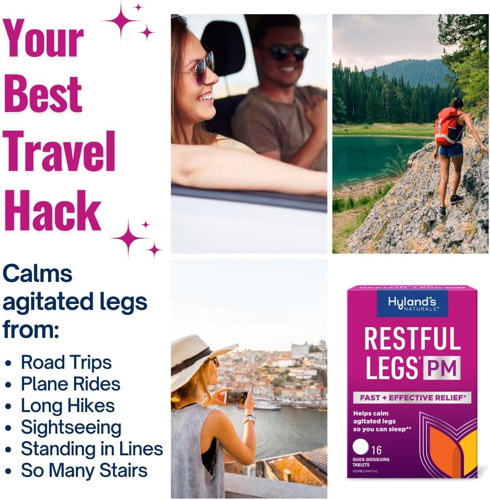 Hyland's Restful Legs PM Quick Dissolving Tablets - 50 Tablets (Pack of 2)