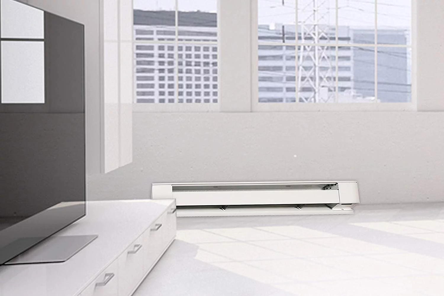 Fahrenheat F2545 5' BASEBOARD HEATER, White