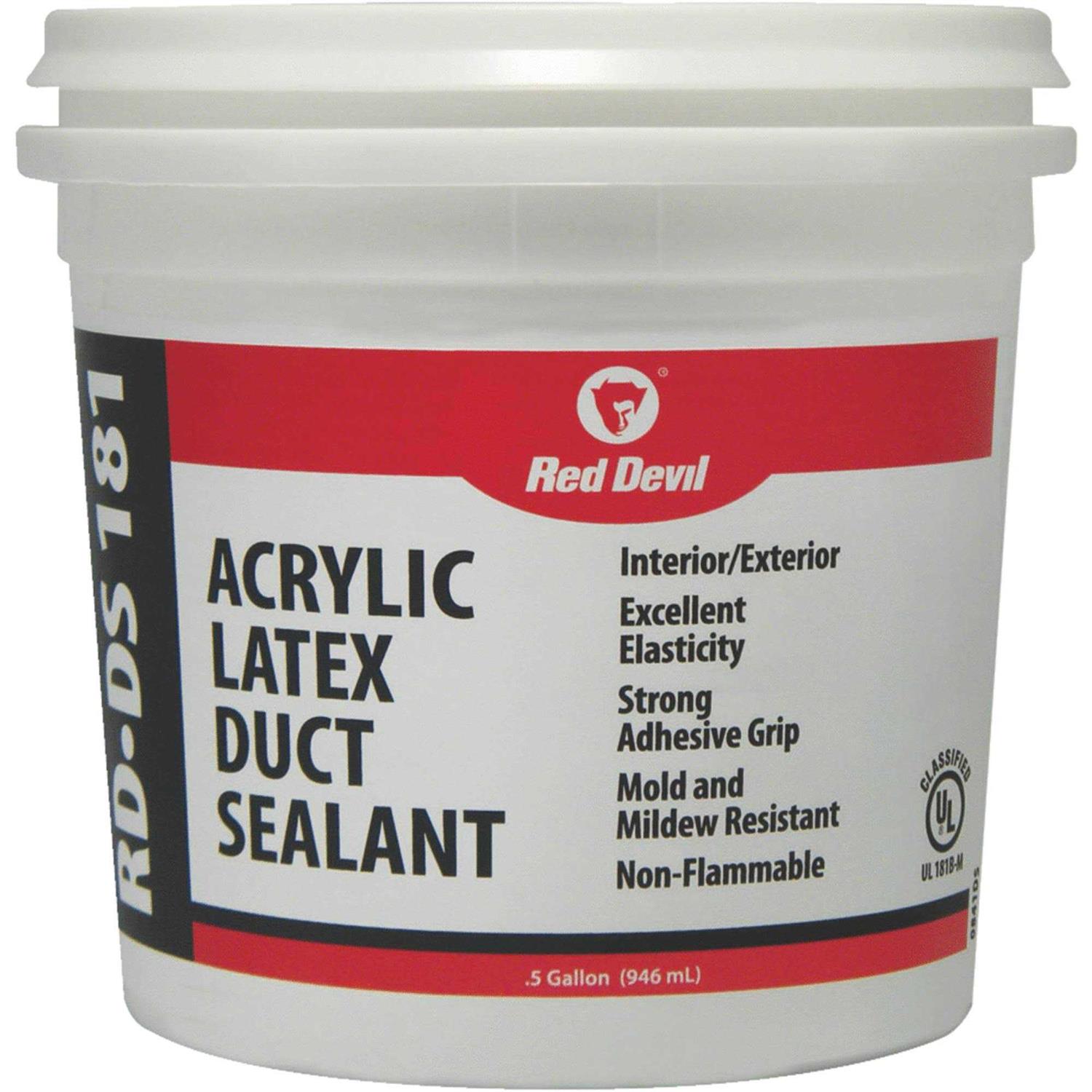 Red Devil RD-DS 181 0.5 Gal. Acrylic Latex Duct Sealant