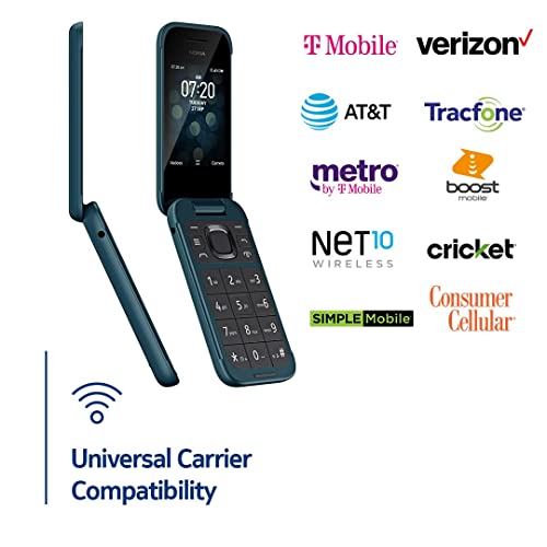 Nokia 2780 Flip | Unlocked | Universally Compatible with All Mobile Carriers | Black