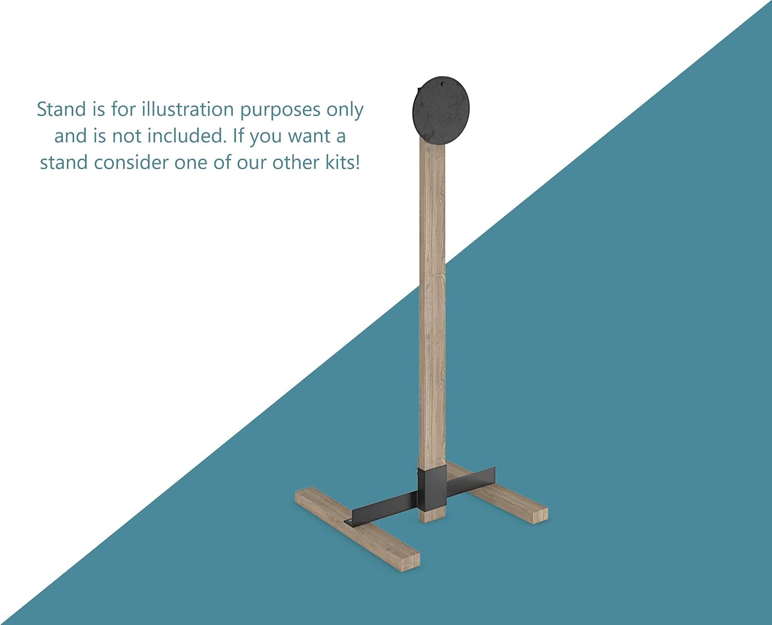 Solid Tactical Metal Mini Gong AR500 Steel Targets for Shooting - 8 Inch Steel Targets 2 Pack