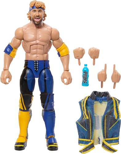 Mattel WWE Elite Collection Top Picks Action Figure & Accessories Set, Logan Paul 6-inch Collectible with Swappable Hands, Ring Gear & 25 Articulation Points