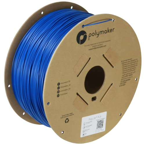 Polymaker PLA Filament, Black 3D Printing PLA Filament 1.75mm 1kg - PolyLite 3D Printer PLA Filament, Dimensional Accuracy +/- 0.03mm, Compatible with Most 3D Printer, Black