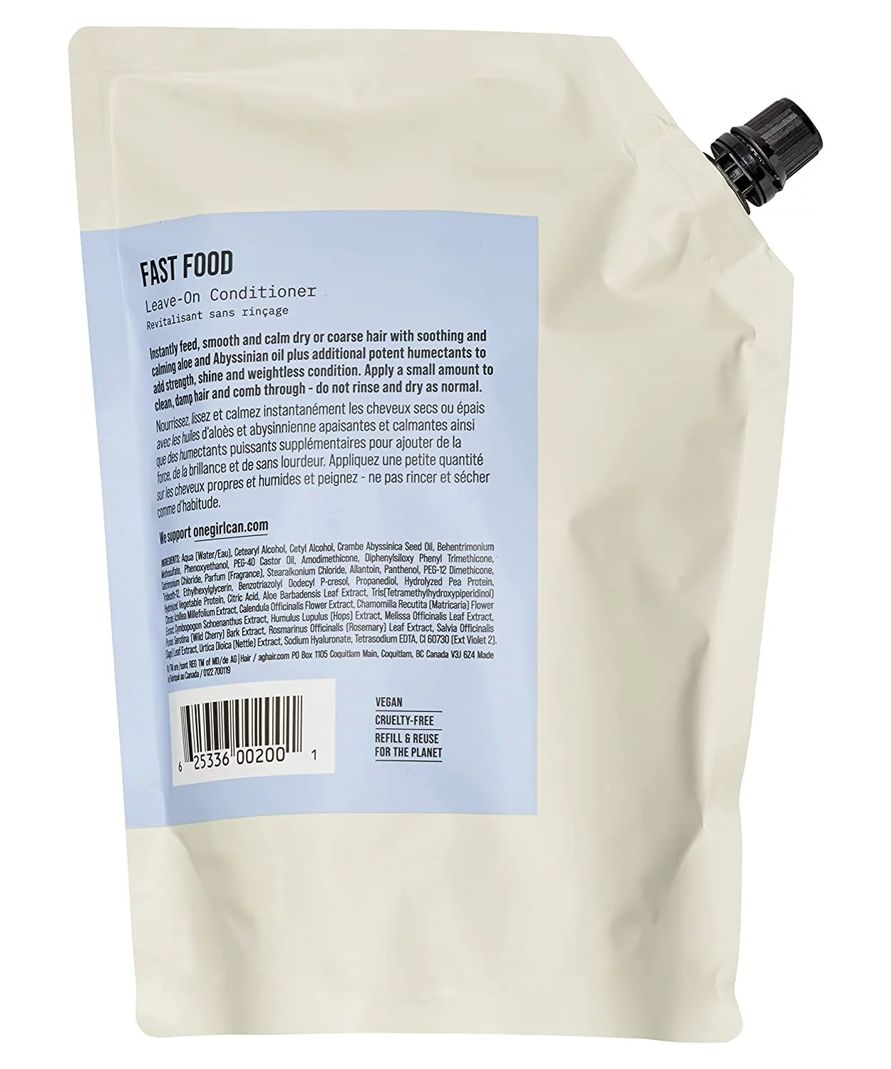 AG HAIR CARE by AG Hair Care , FAST FOOD LEAVE-ON CONDITIONER (NEW PACKAGING) 33.8 OZ