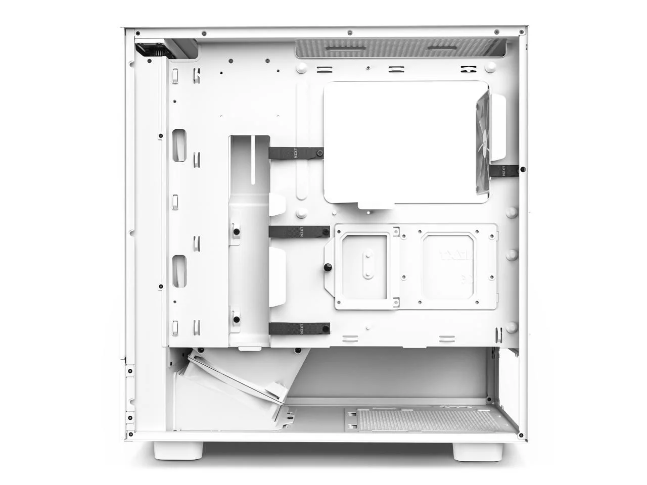 NZXT H5 Flow - All White CC-H51FW-01 White SGCC Steel, Tempered Glass ATX, Micro-ATX, mini-ITX Computer Cases