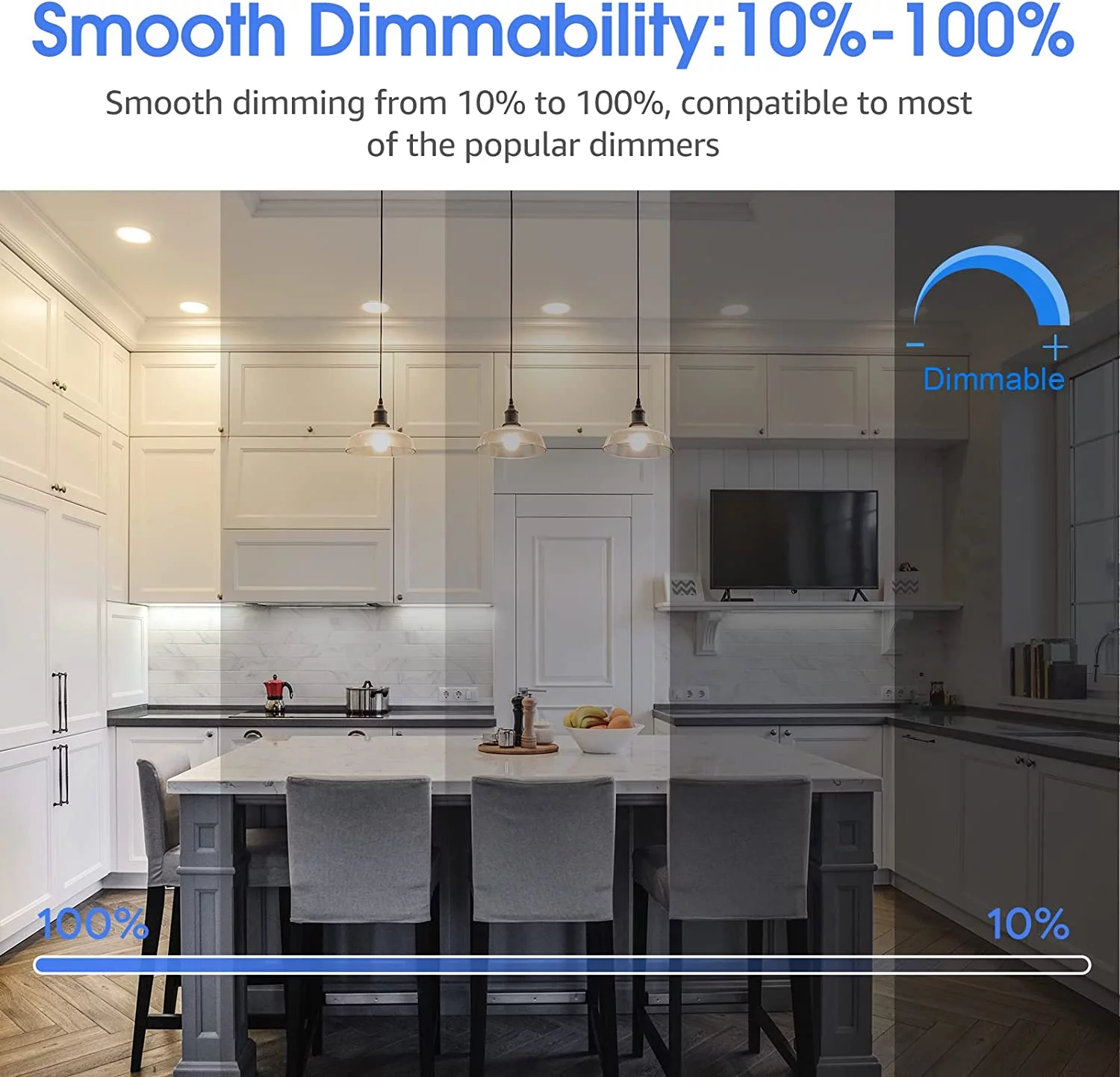 Megaman 6 in LED Surface Flush Mount Disk Light Downlight Ceiling Light 9.5W Dimmable Soft White 2700K 20 Pack