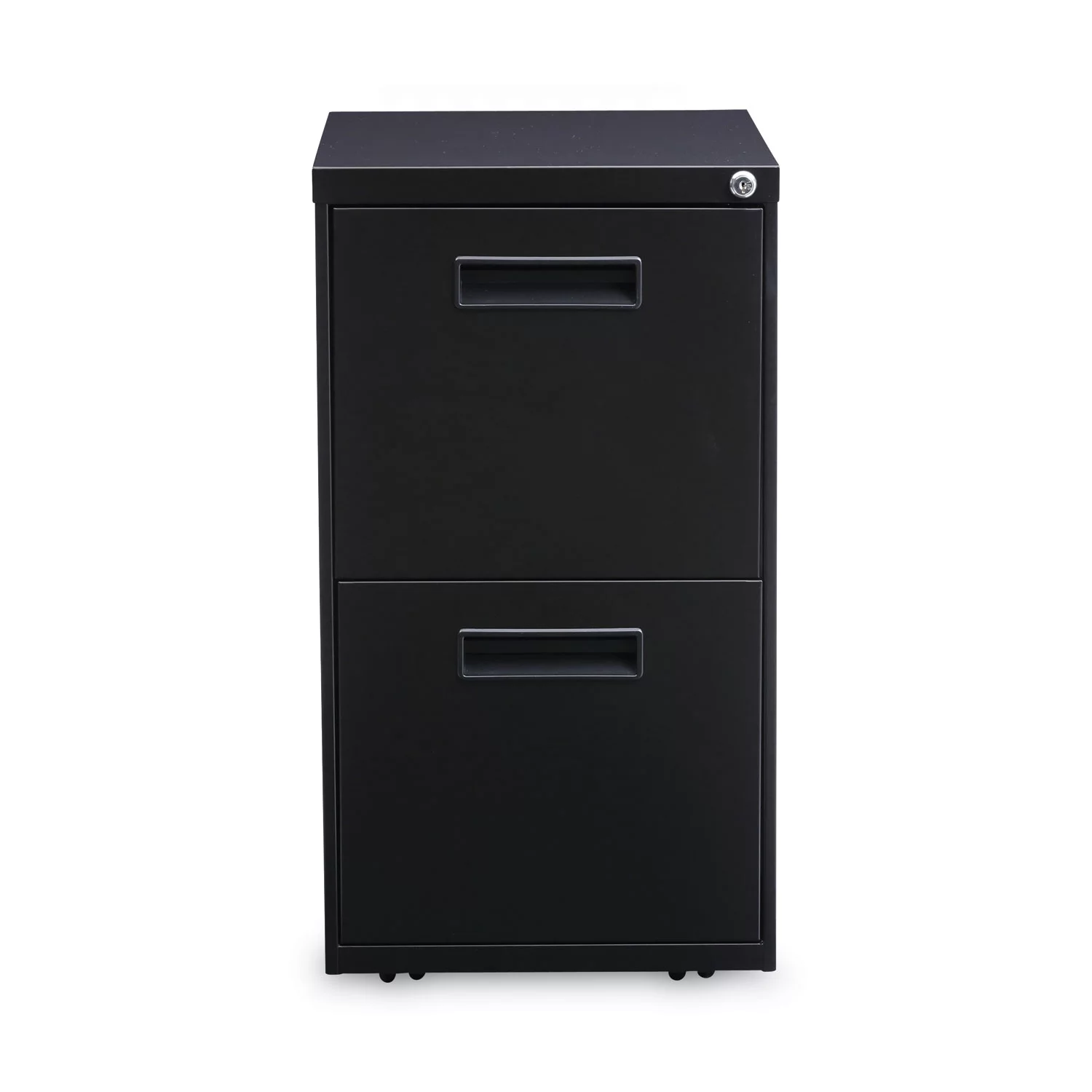 Alera ALEPAFFBL Two-Drawer Metal Pedestal File, 14 7/8w X 19-1/8d X 27-3/4h, Black
