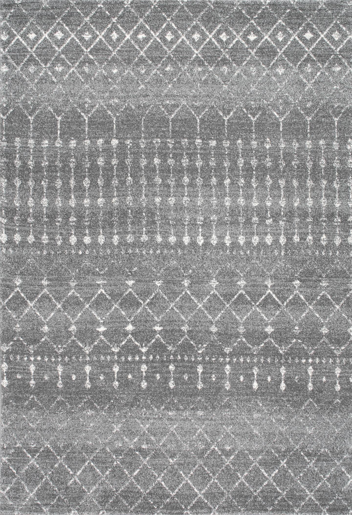 nuLOOM Moroccan Blythe Area Rug or Runner, 4' x 6', Dark Gray