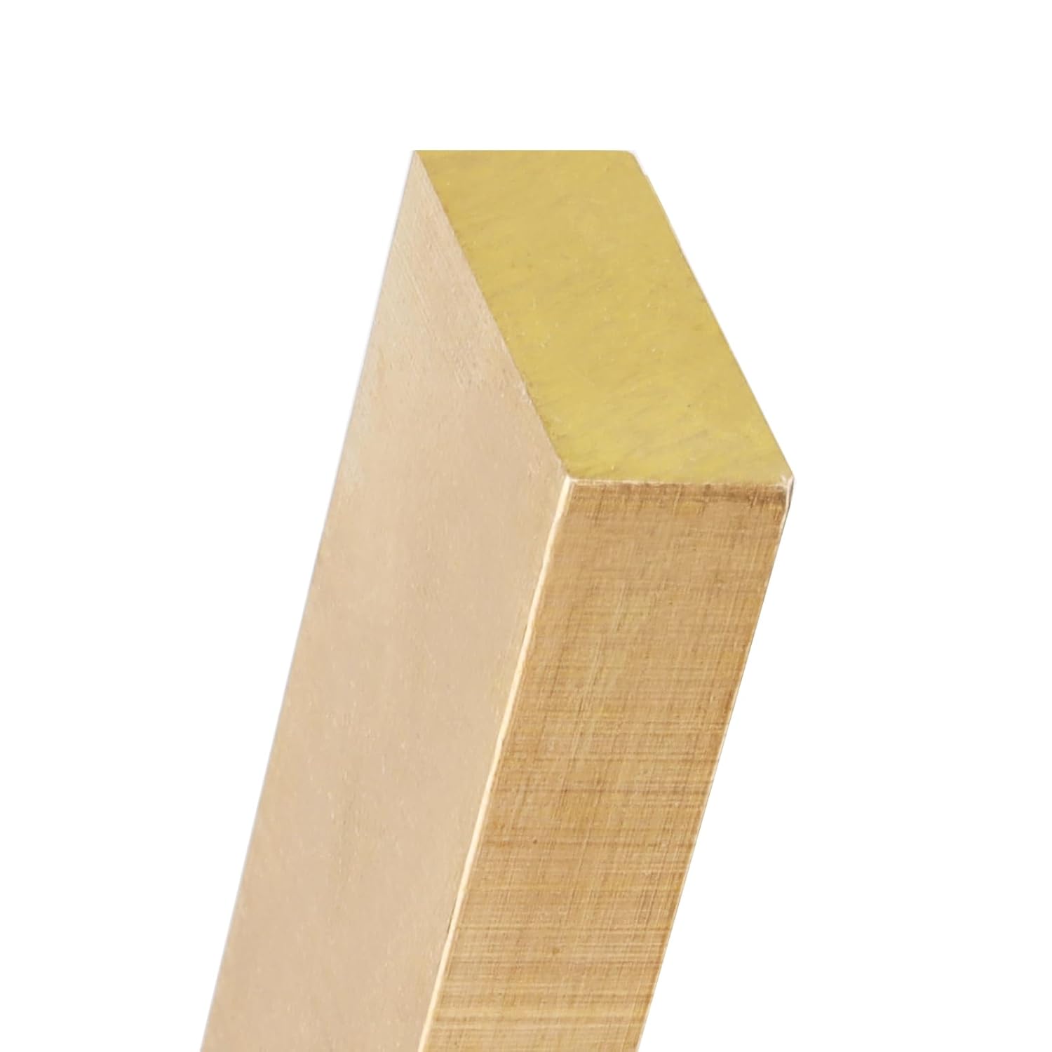 2 Pcs 0.39 x 1 x 6 Inch Brass Flat Bar Stock, Rectangular Brass Bar, Long Solid Plate Mill Stock