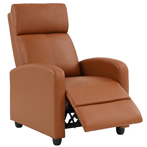 FDW Recliner Chair Reclining Sofa Leather Chair Home Theater Seating Lounge with Padded Seat Backrest