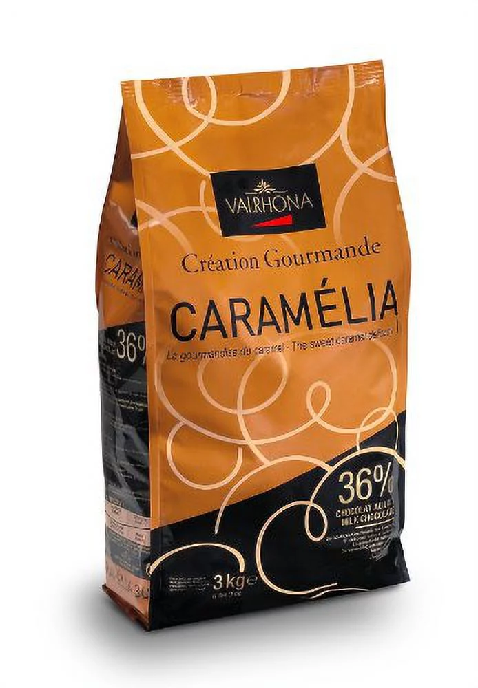caramel chocolate pistoles - milk, 34%, caramelia - 1 bag, 6.6 lb