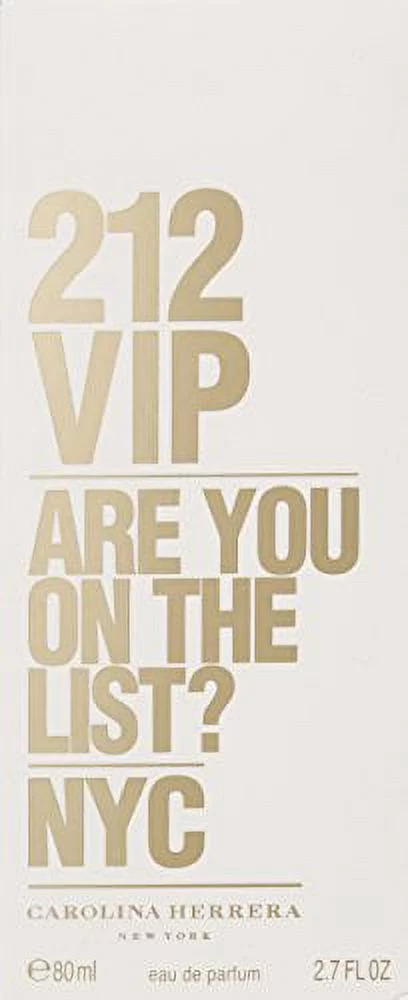 New Item CAROLINA HERRERA 212 VIP EDP SPRAY 2.7 OZ 212 VIP/CAROLINA HERRERA EDP SPRAY 2.7 OZ (W)