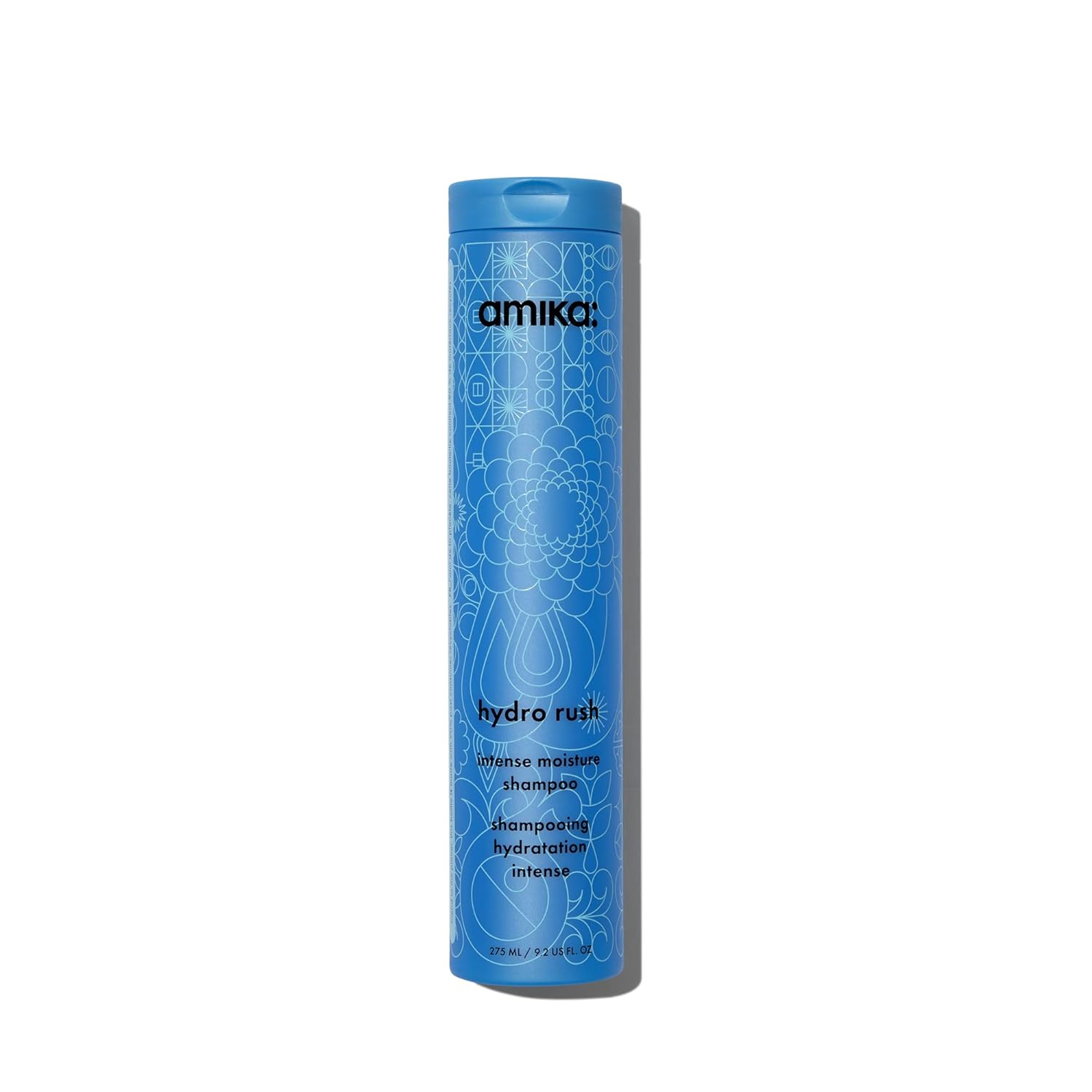 Amika bust your brass repair and hydro rush moisture shampoos, 275ml