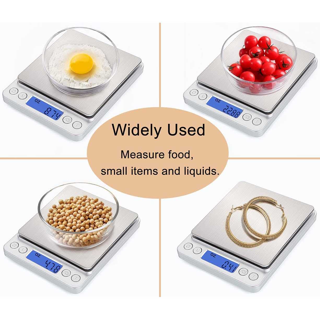 Food Scale Digital Kitchen Scale for Food Ounces and Grams Small Electronic Pocket Scale for Weight Loss