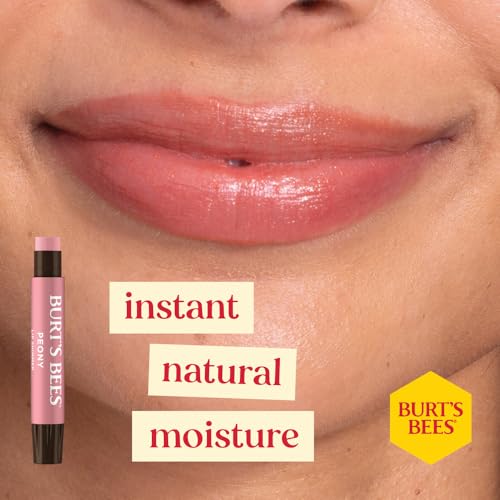 Burt's Bees Christmas Gifts, 4 Lip Balms Stocking Stuffers Products, Beeswax Bounty Fruit Mix - Watermelon, Pomegranate, Dragonfruit Lemon & Sweet Peach (4-Pack)