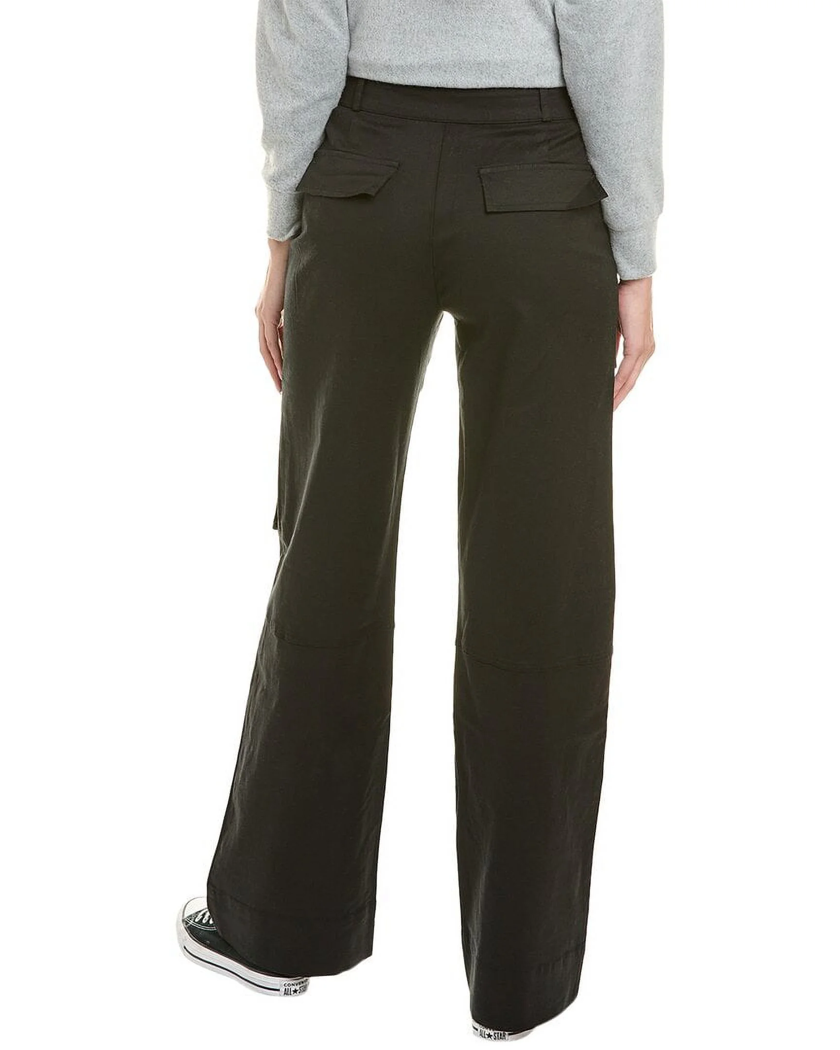 Socialite womens  Wide Leg Cargo Pant, 29, Black