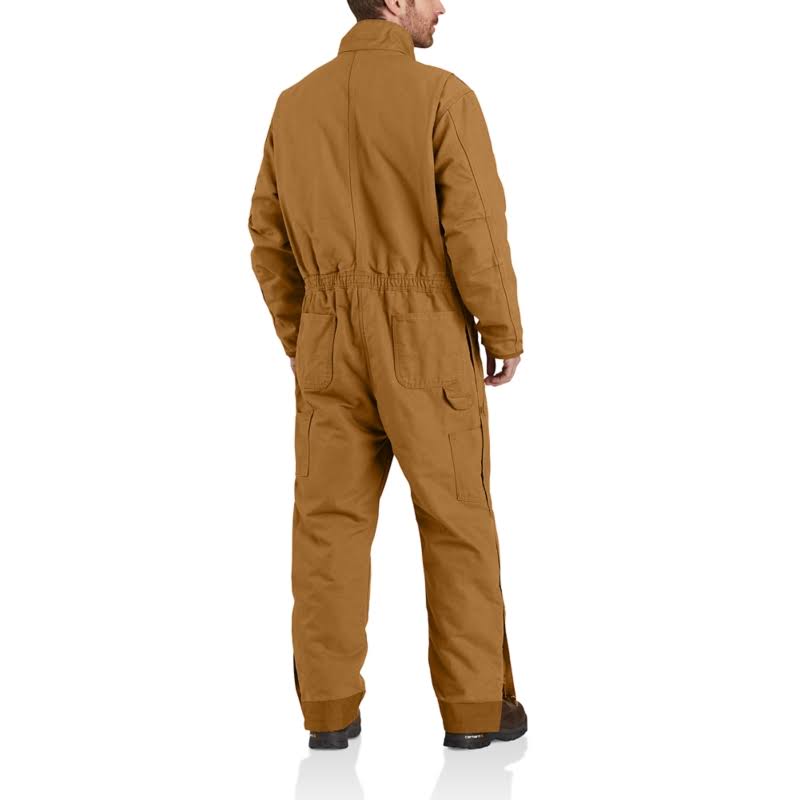 Carhartt Loose Fit Washed Duck Insulated Coverall | Brown