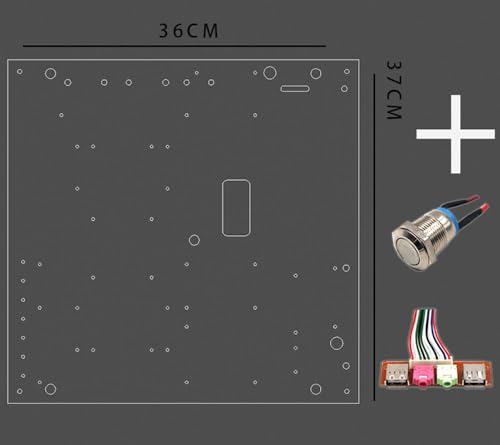PC Open Chassis Computer Heat Dissipation Case Acrylic ATX MATX ITX Motherboard Test Bench Platform DIY Computer Case with Metal Switch