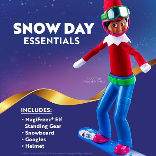 The Elf on the Shelf Brown Eyed Boy with Magifreeze Swish and Sleigh Snowboard Set
