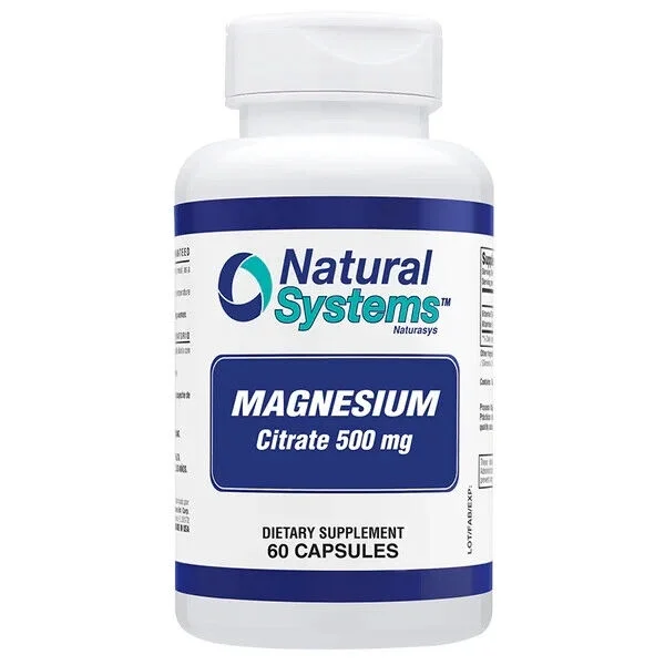 MAGNESIUM CITRATE 500 mg VITAMIN B12 B6 - 60 CAPSULES