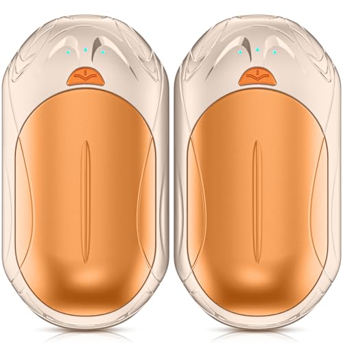 AI Hand Warmers Rechargeable 2 Pack,6000mAh Rechargeable Hand Warmer,20Hrs Long Heating Electric Hand Warmer,Portable Pocket Heater,Pocket Size Hand Warmer, Gifts for Christmas