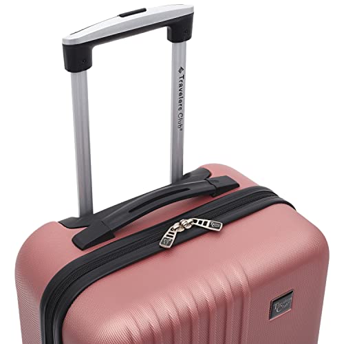 Travelers Club Cosmo Hardside Spinner Luggage, Navy Blue, Carry-On 20-Inch