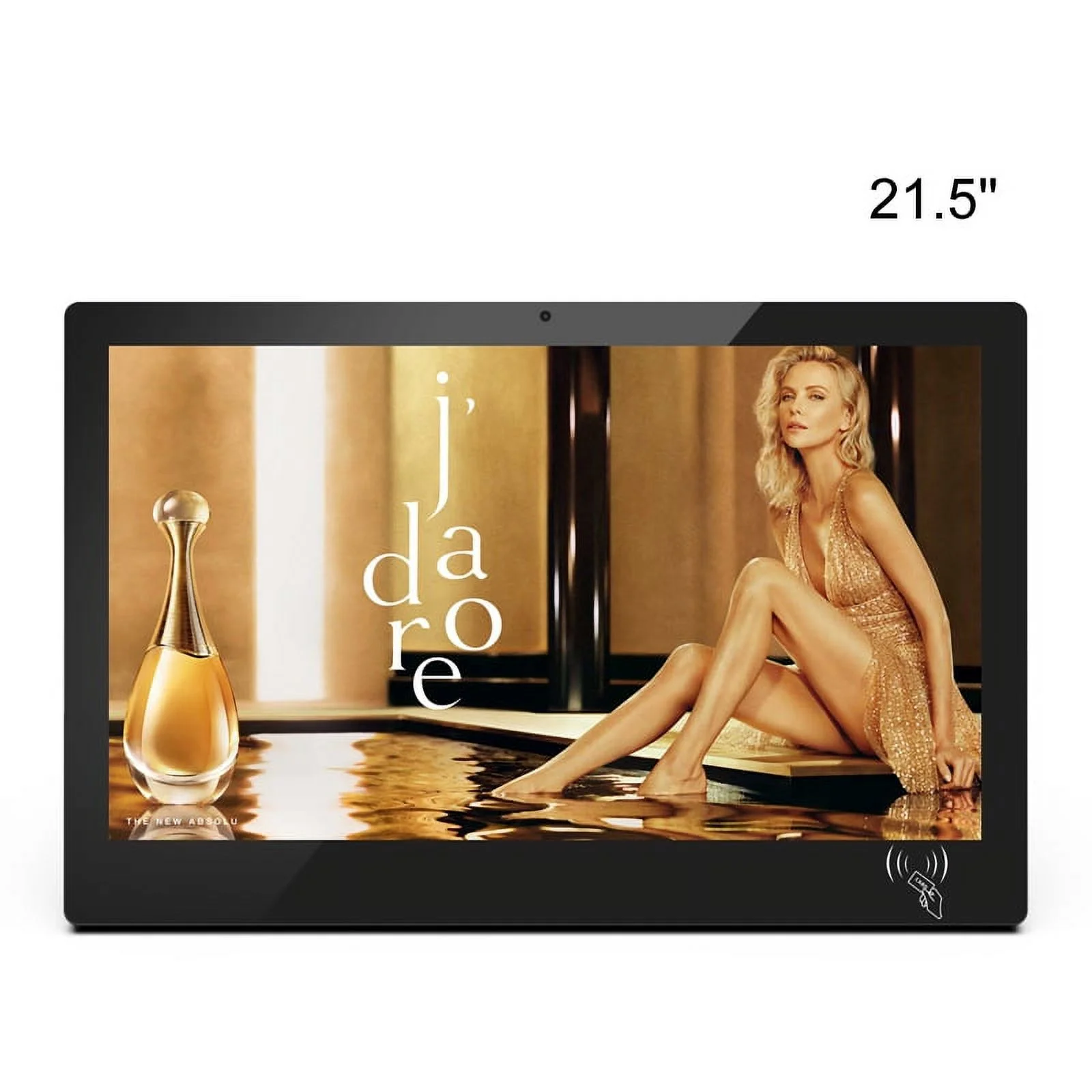 Raypodo Commercial Grade Tablet 21.5 inch Touchscreen Monitor Rockchip RK3566 With Android 11 Universal Wall Mount Tablet PC(Black)