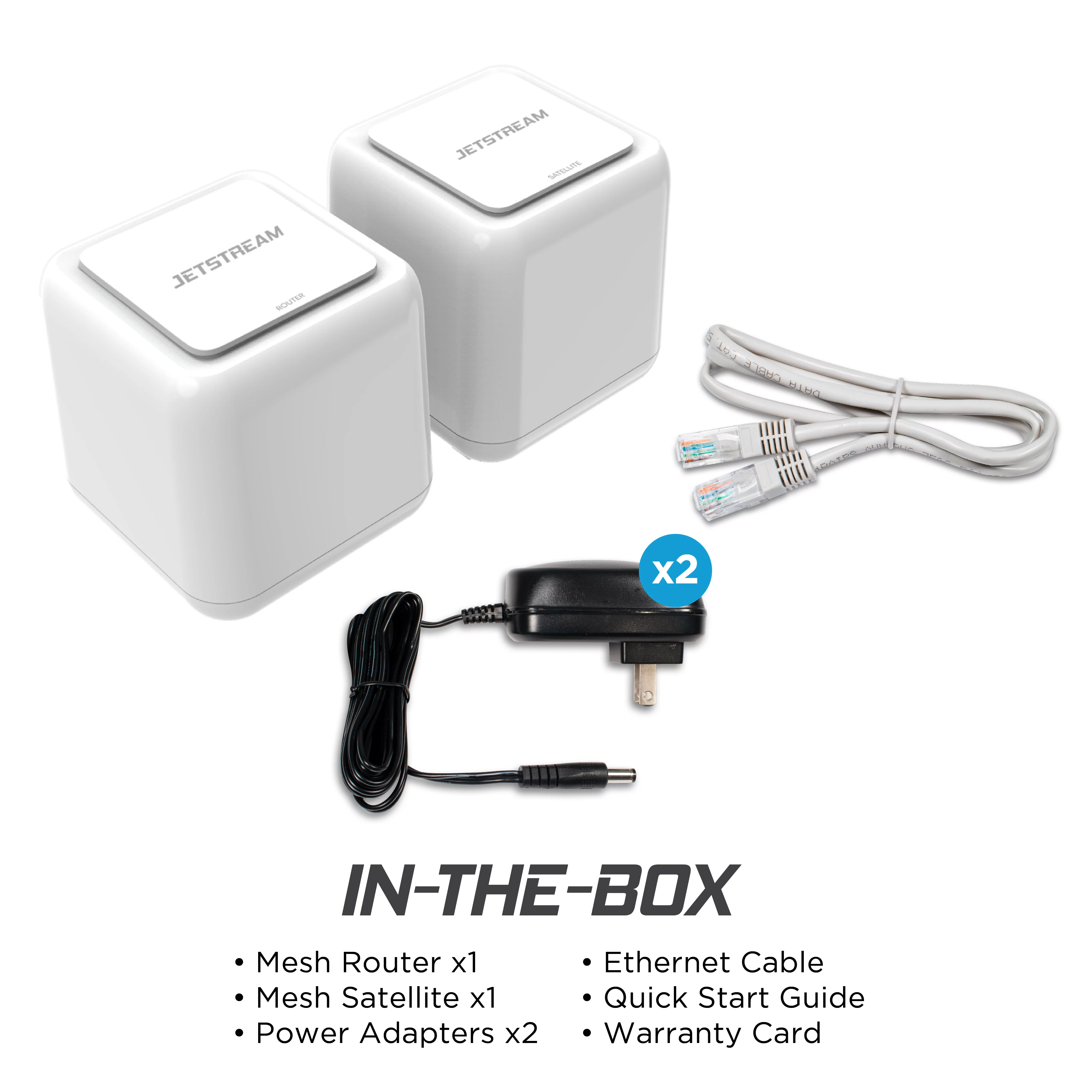 Jetstream AC1200 Whole Home WiFi Mesh Routers 2-Pack, Up to 4,000 Square Feet, 802.11ac (EMESH1200) - Walmart Exclusive!