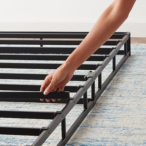 Amazon Basics Smart Box Spring Bed Base, 7-Inch Height Mattress Foundation, Tool-Free Easy Assembly, Queen, 79