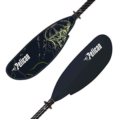 Pelican Symbiosa Kayak Paddle - Adjustable Fiberglass Shaft with Nylon Blades - Lightweight - 90.5in 240cm to 98.5in 250cm